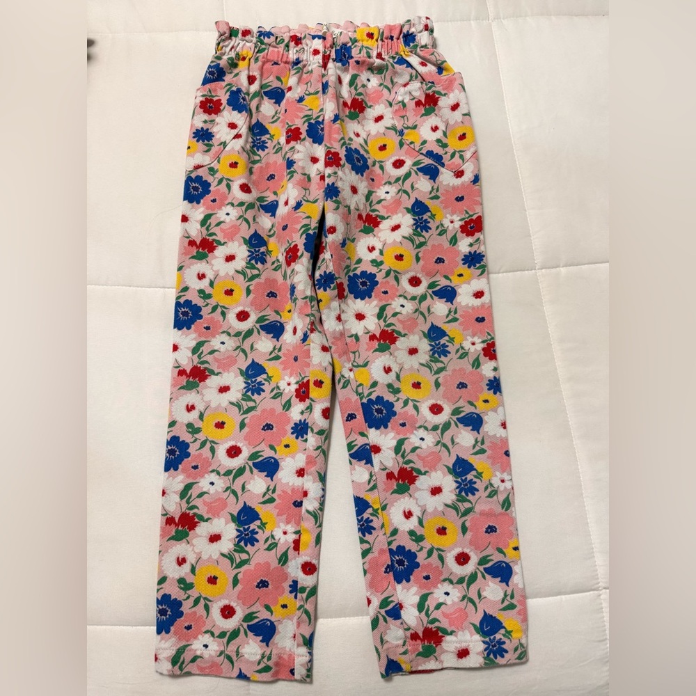 Mini Boden Pink Floral Pants